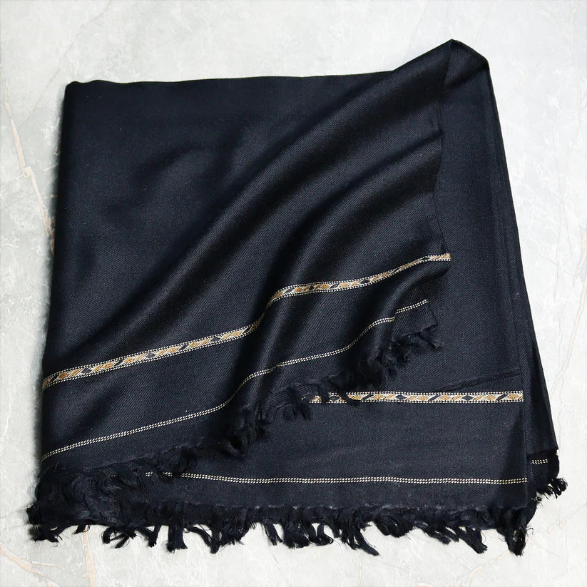 Dayan Special Black | Islampur Swati Pure & Handmade Wool Shawl